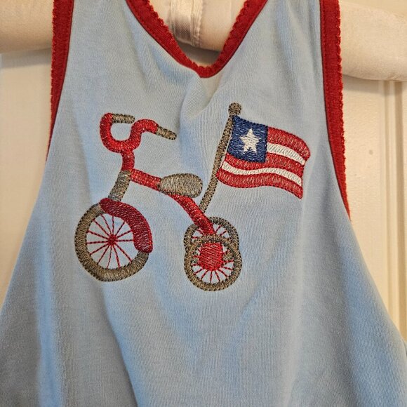 Sale 🎉🥳 4/$25 or $10Baby Girl Romper 4th of July. 0-3M - Picture 2 of 5